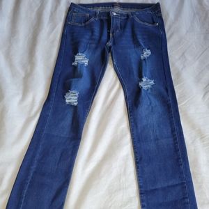 Lime Tree J J Yak Skinny Distressed Jeans Size 11